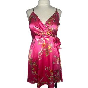 💕 2/$25 Satin Faux Wrap Dress